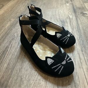 NEW! Cat & Jack Girl’s Trinity Slip-On Ballet Flats, Cat, Zippered, Size 8